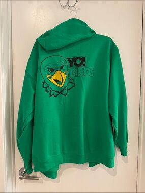 Yo! Birds Philadelphia Eagles Green Graphic Hoodie
